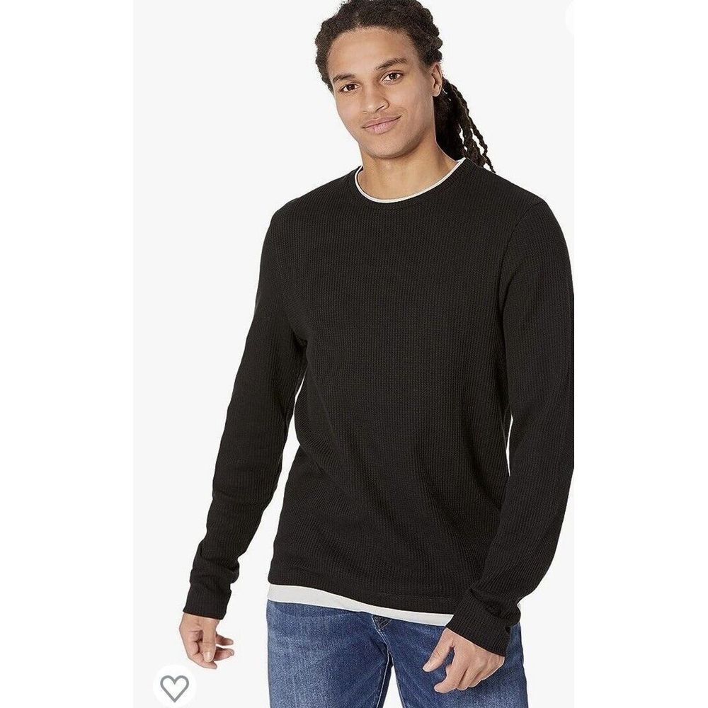 Buffalo David Bitton‎ Long Sleeve Black Sweater Men's Size S Sweatshirt Top New
